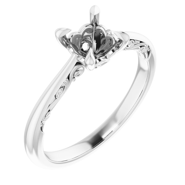 Accented Engagement Ring