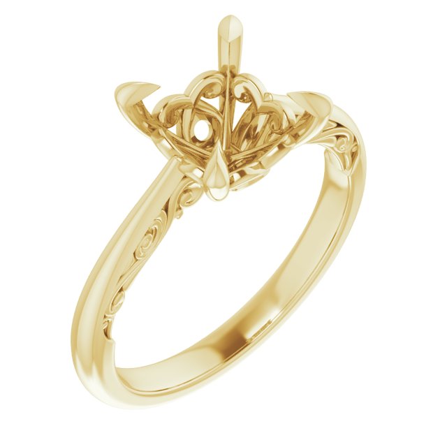 Accented Engagement Ring