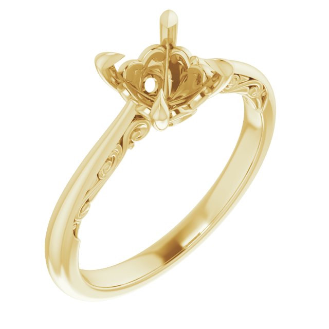 Accented Engagement Ring