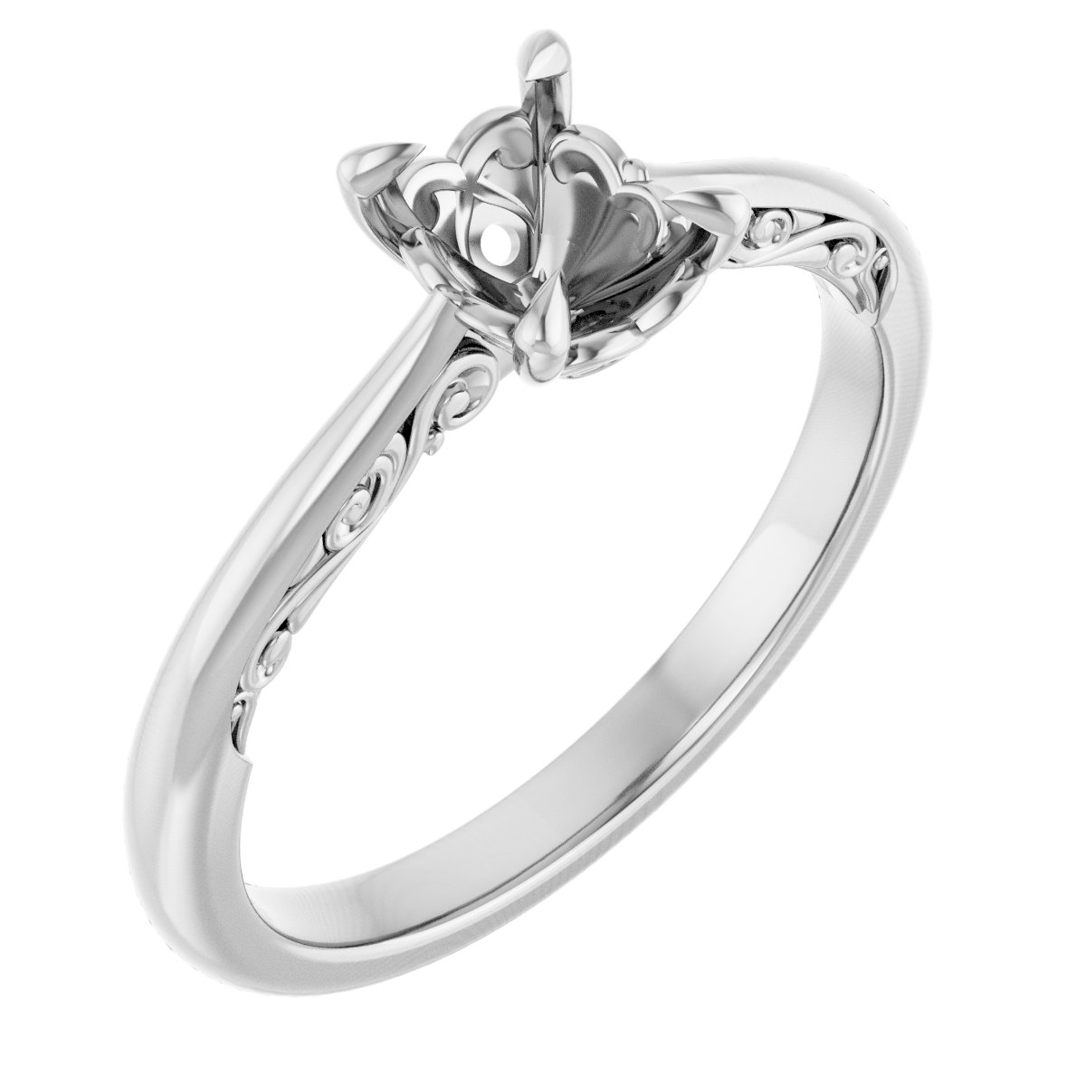 Accented Engagement Ring