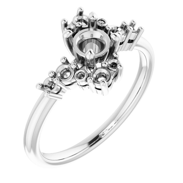 Accented Engagement Ring or Band