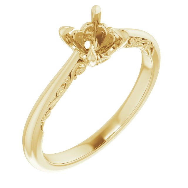 Accented Engagement Ring