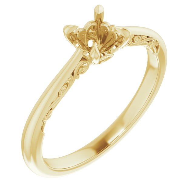 Accented Engagement Ring