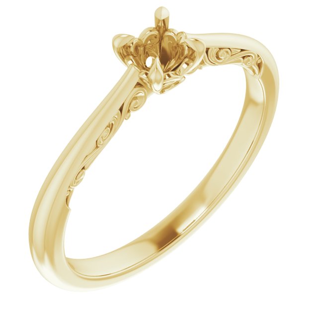 Accented Engagement Ring