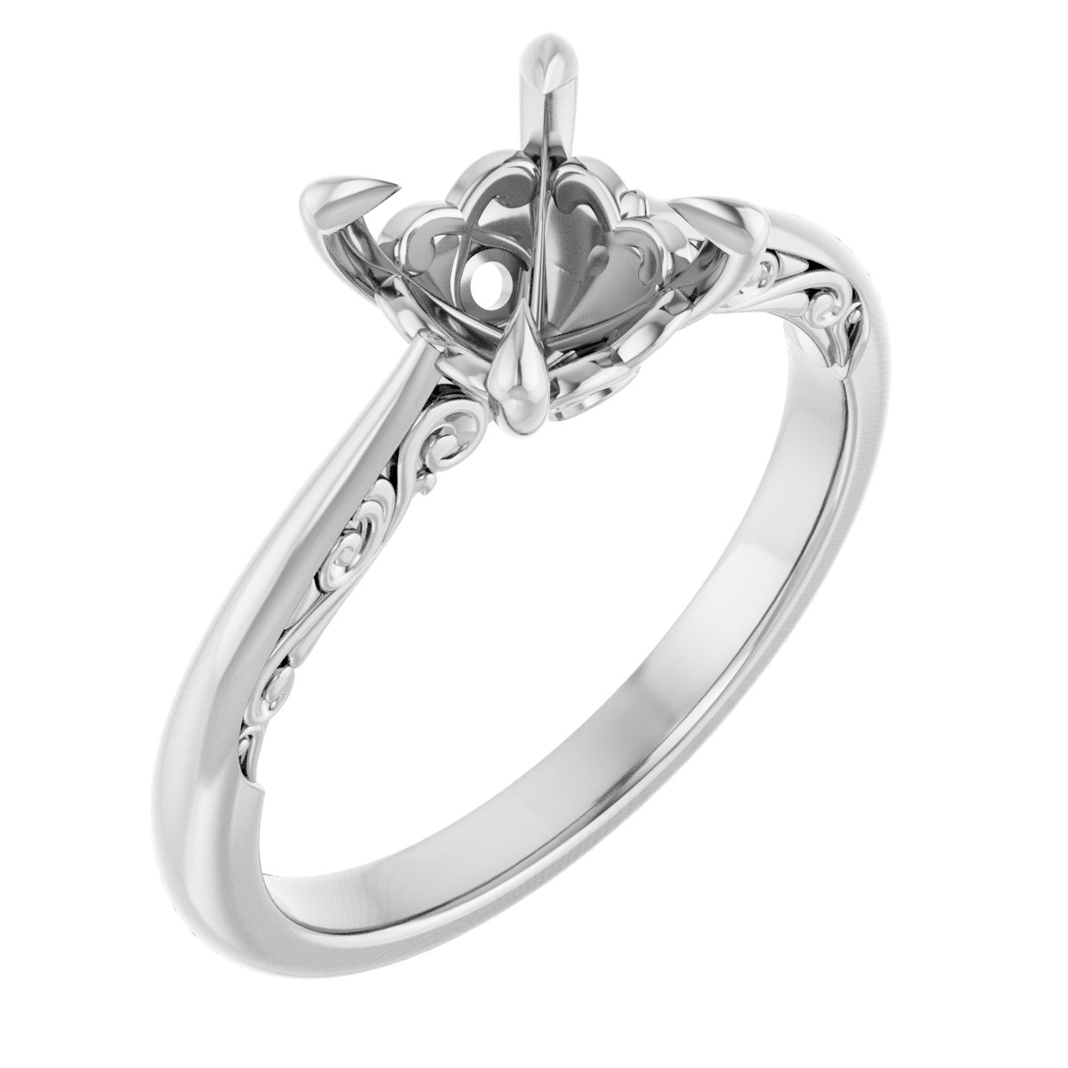 Accented Engagement Ring