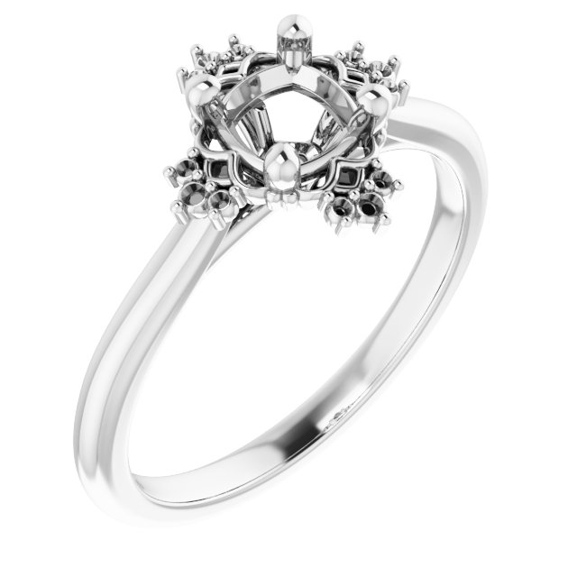 Accented Engagement Ring
