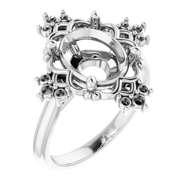 Accented Engagement Ring