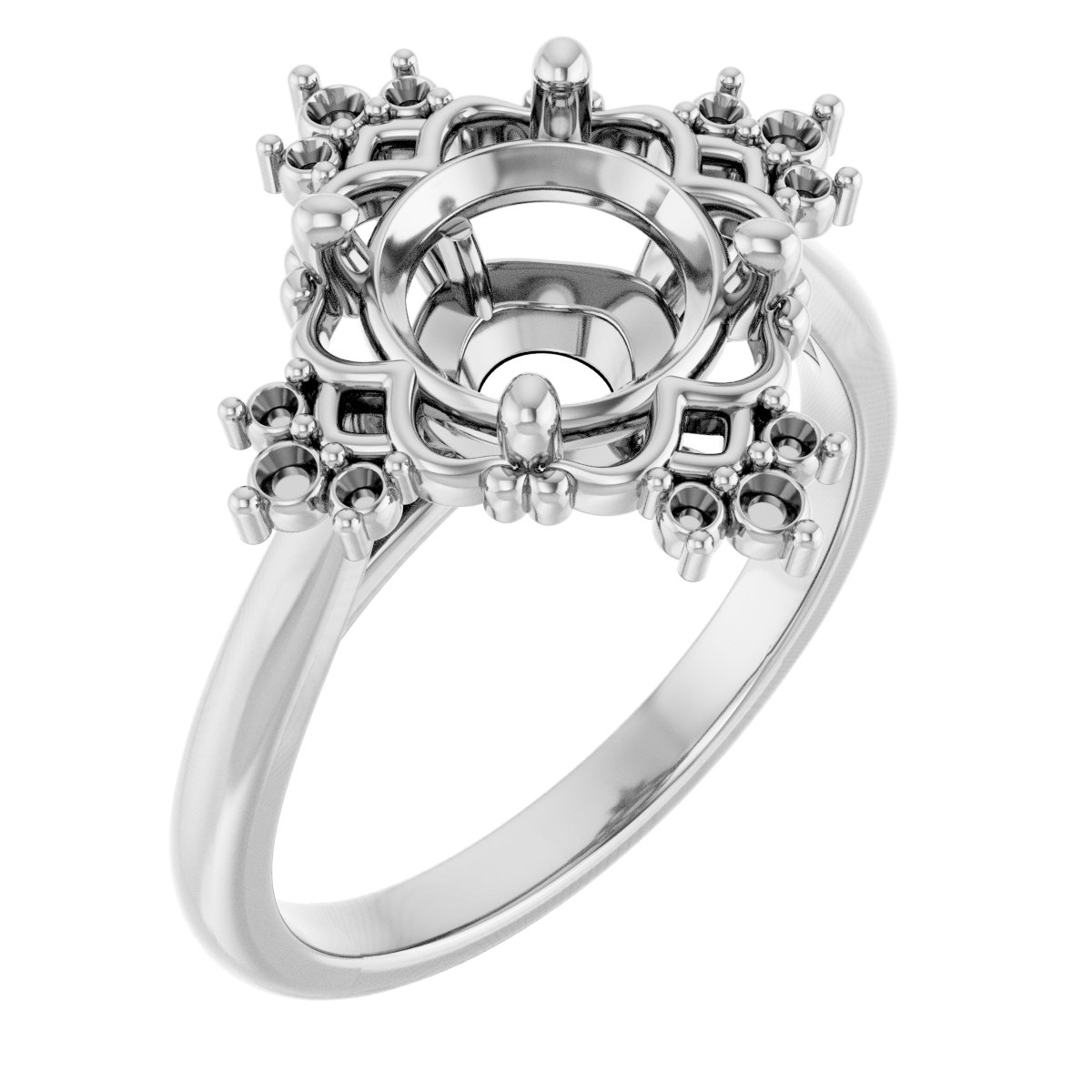 Accented Engagement Ring