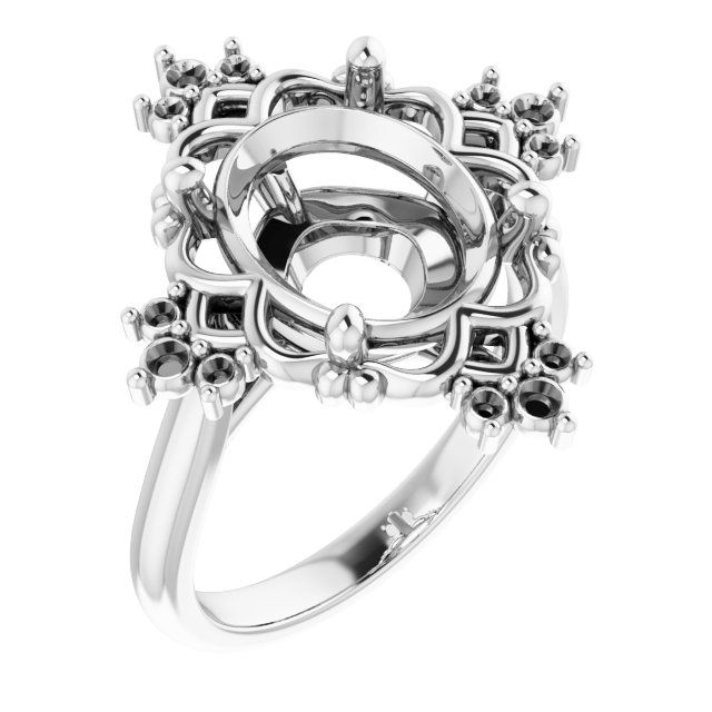 Accented Engagement Ring