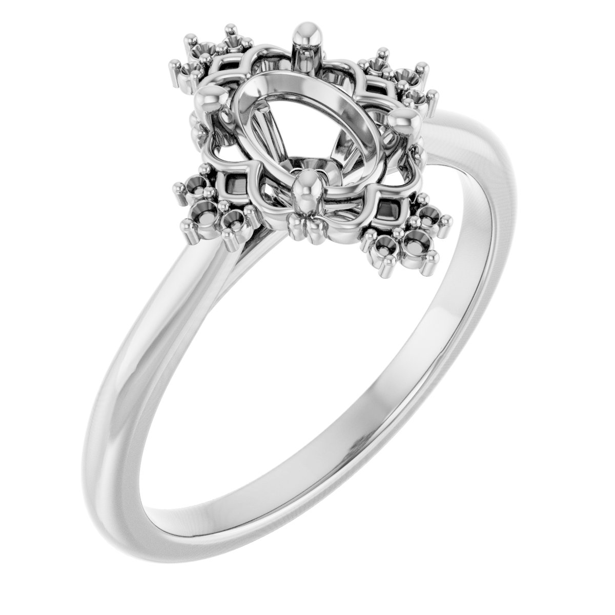Accented Engagement Ring