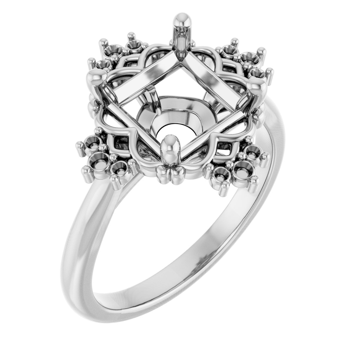 Accented Engagement Ring