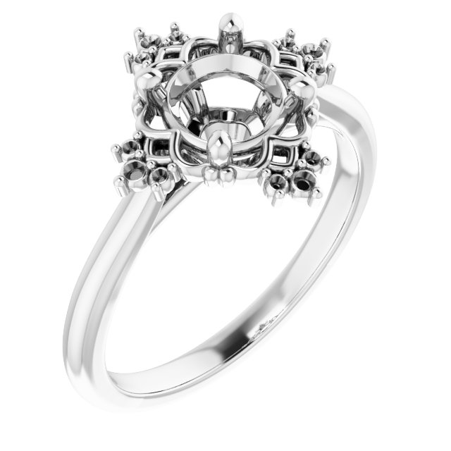 Accented Engagement Ring
