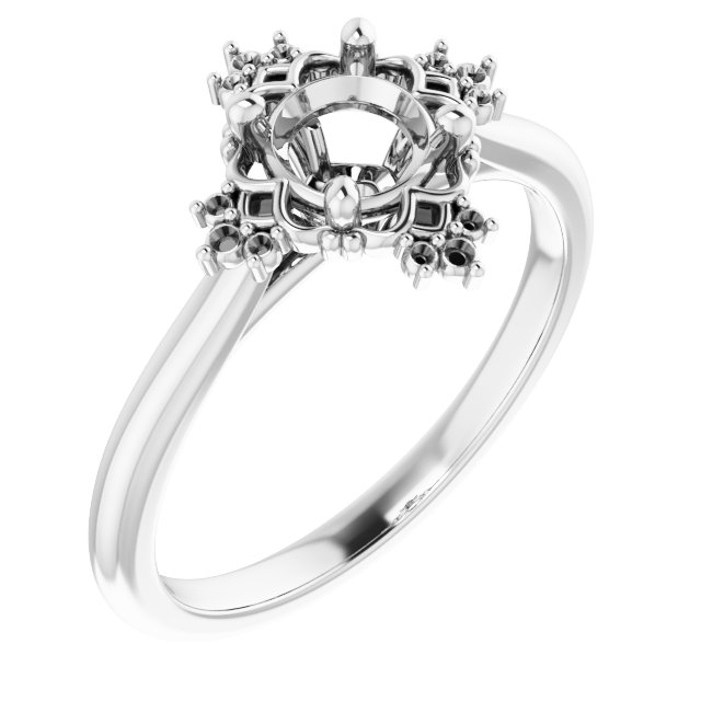 Accented Engagement Ring