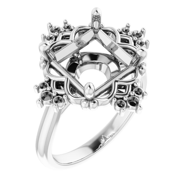 Accented Engagement Ring