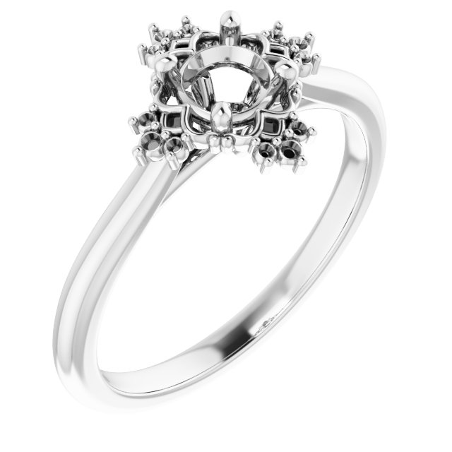 Accented Engagement Ring