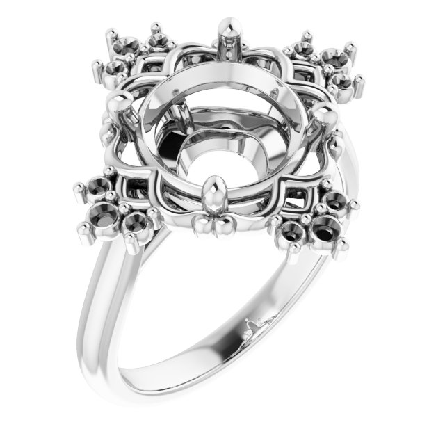 Accented Engagement Ring