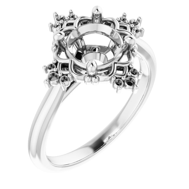 Accented Engagement Ring