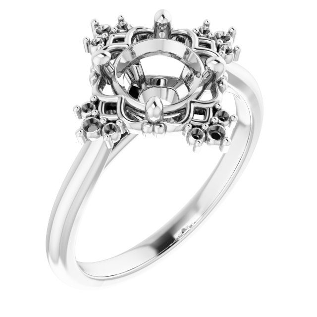 Accented Engagement Ring