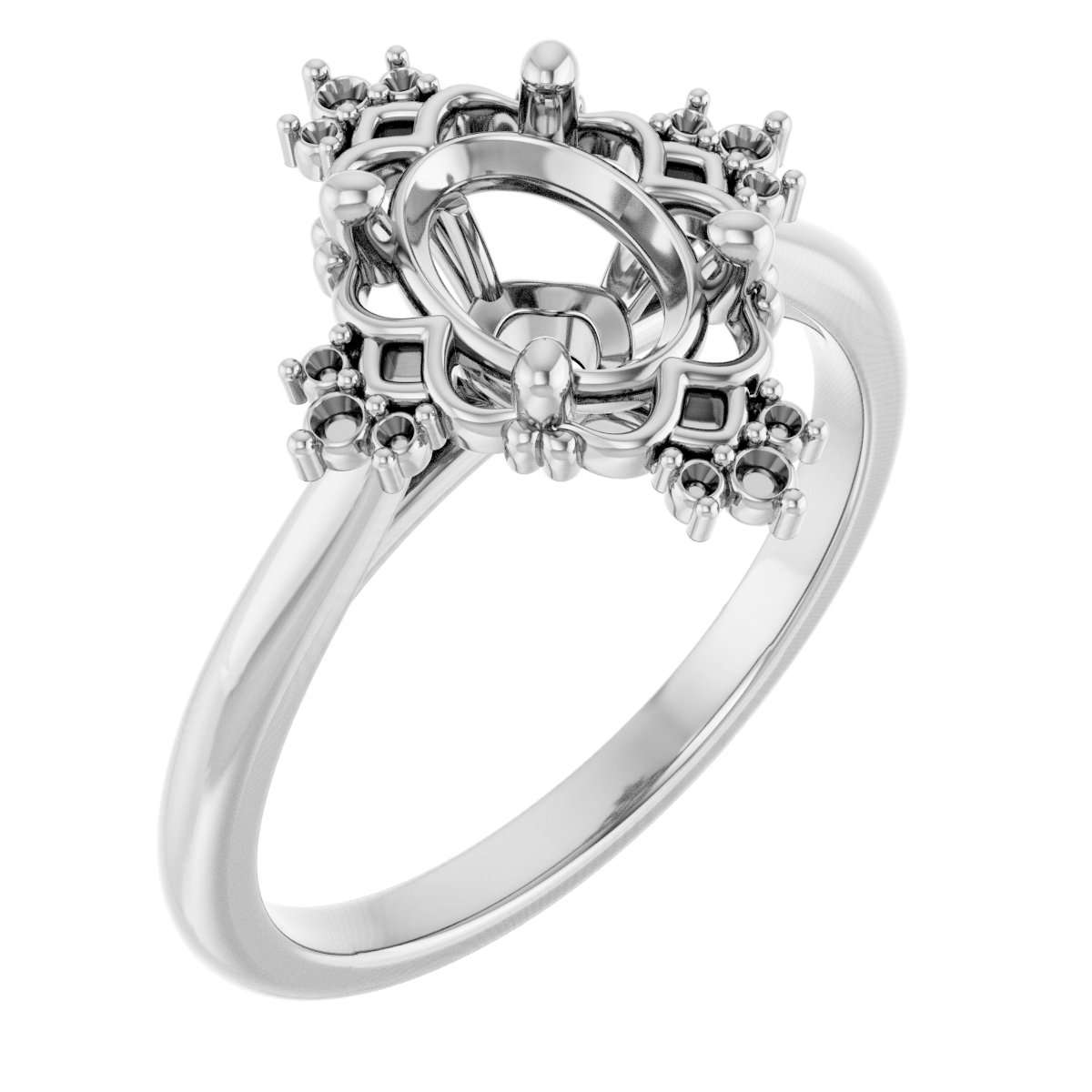Accented Engagement Ring
