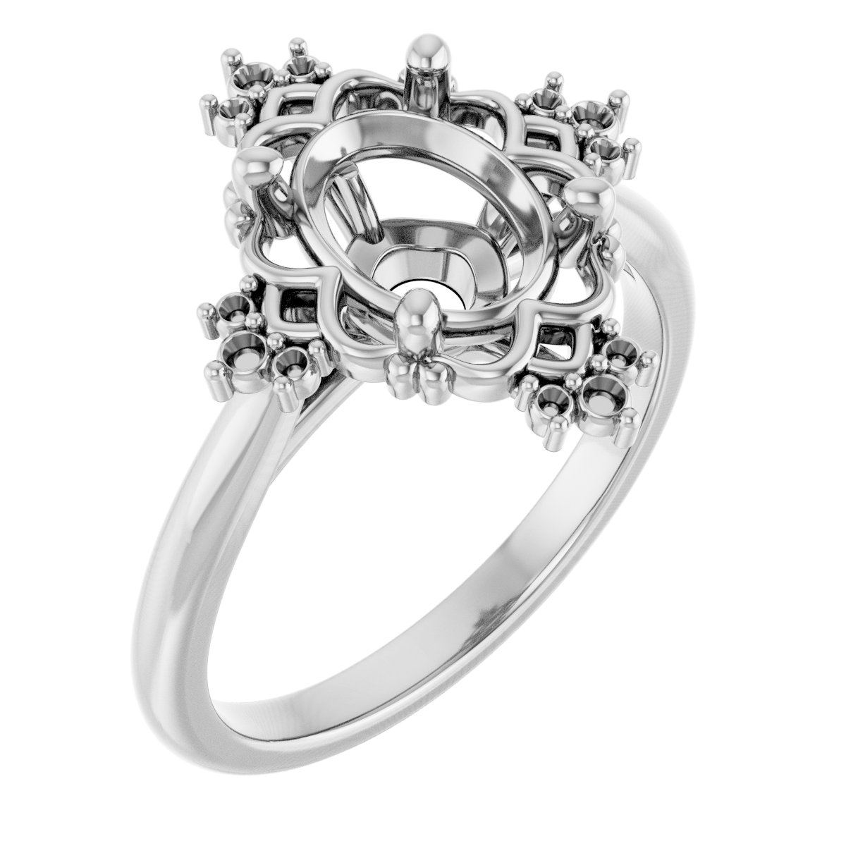 Accented Engagement Ring