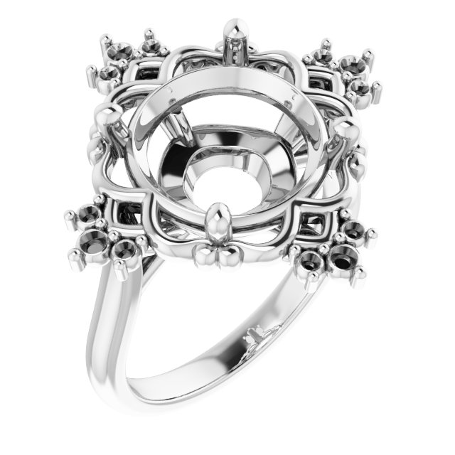Accented Engagement Ring