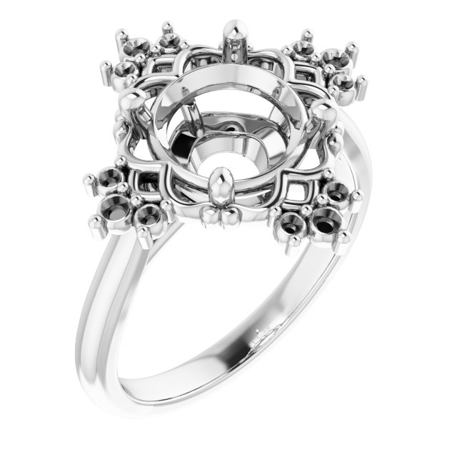 Accented Engagement Ring