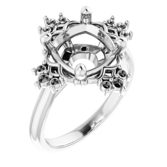 Accented Engagement Ring