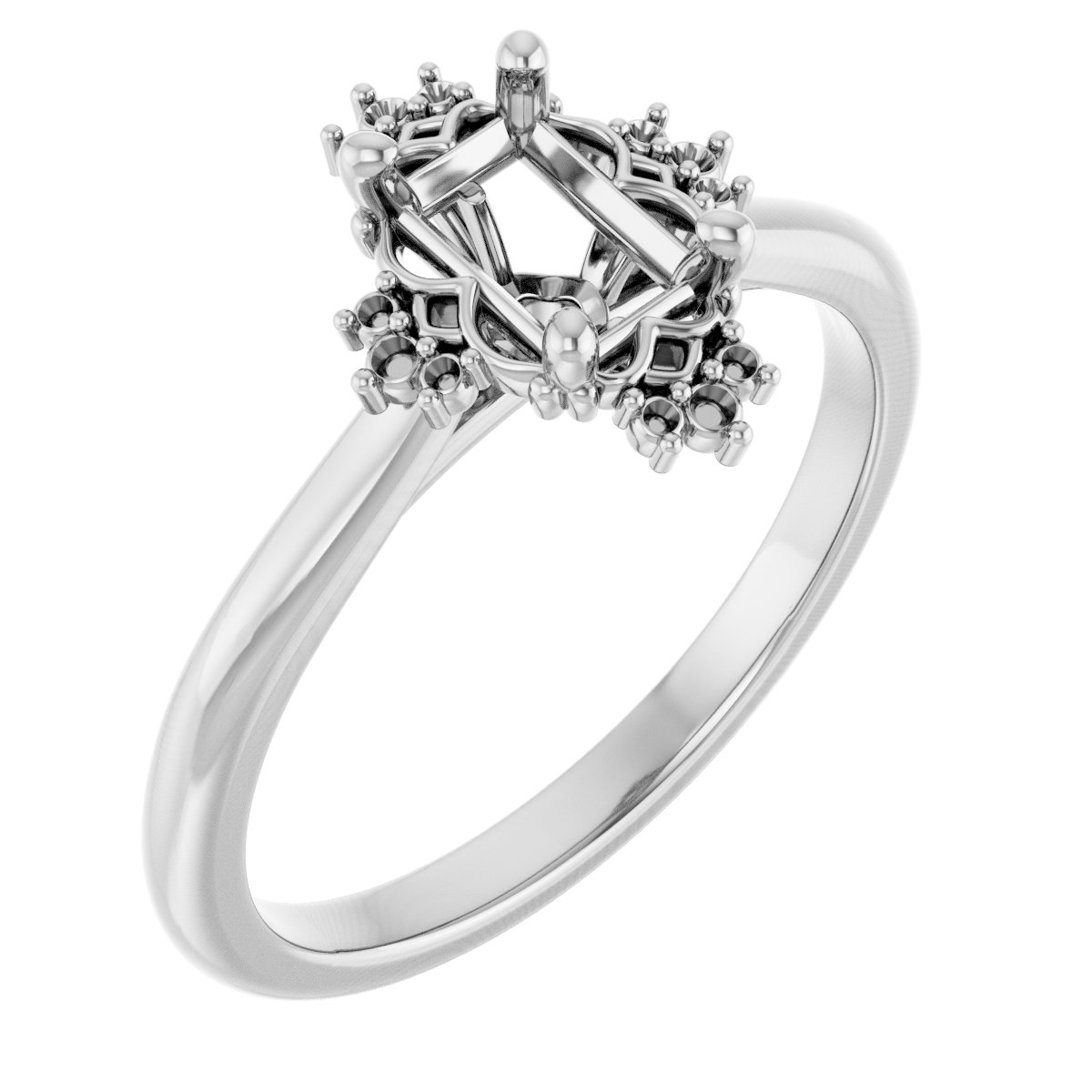 Accented Engagement Ring