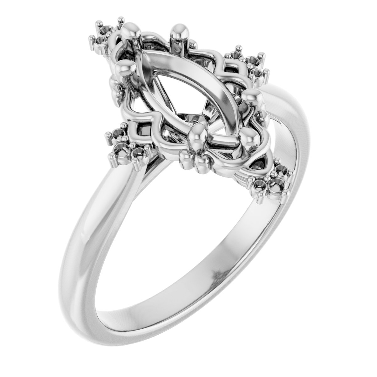 Accented Engagement Ring