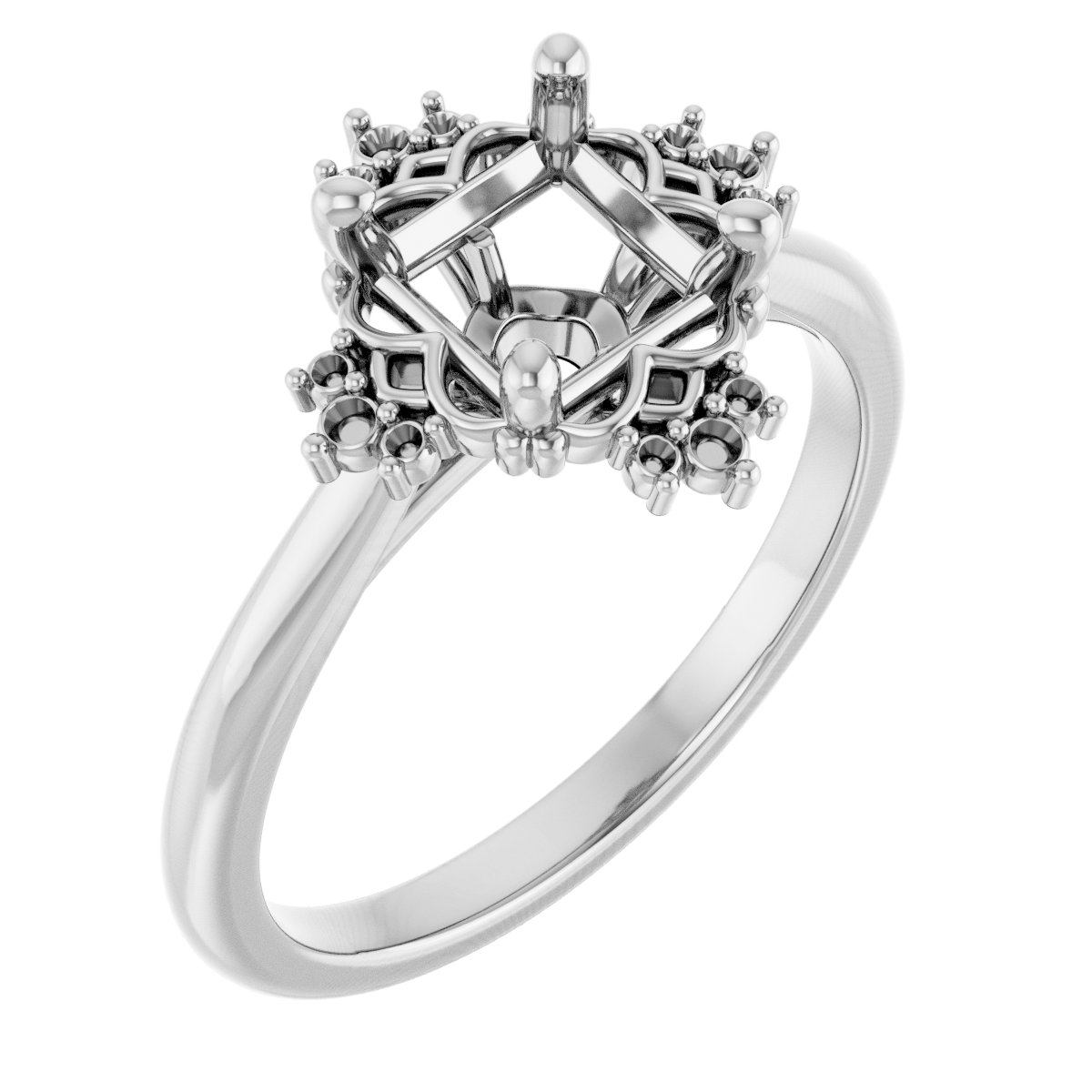 Accented Engagement Ring