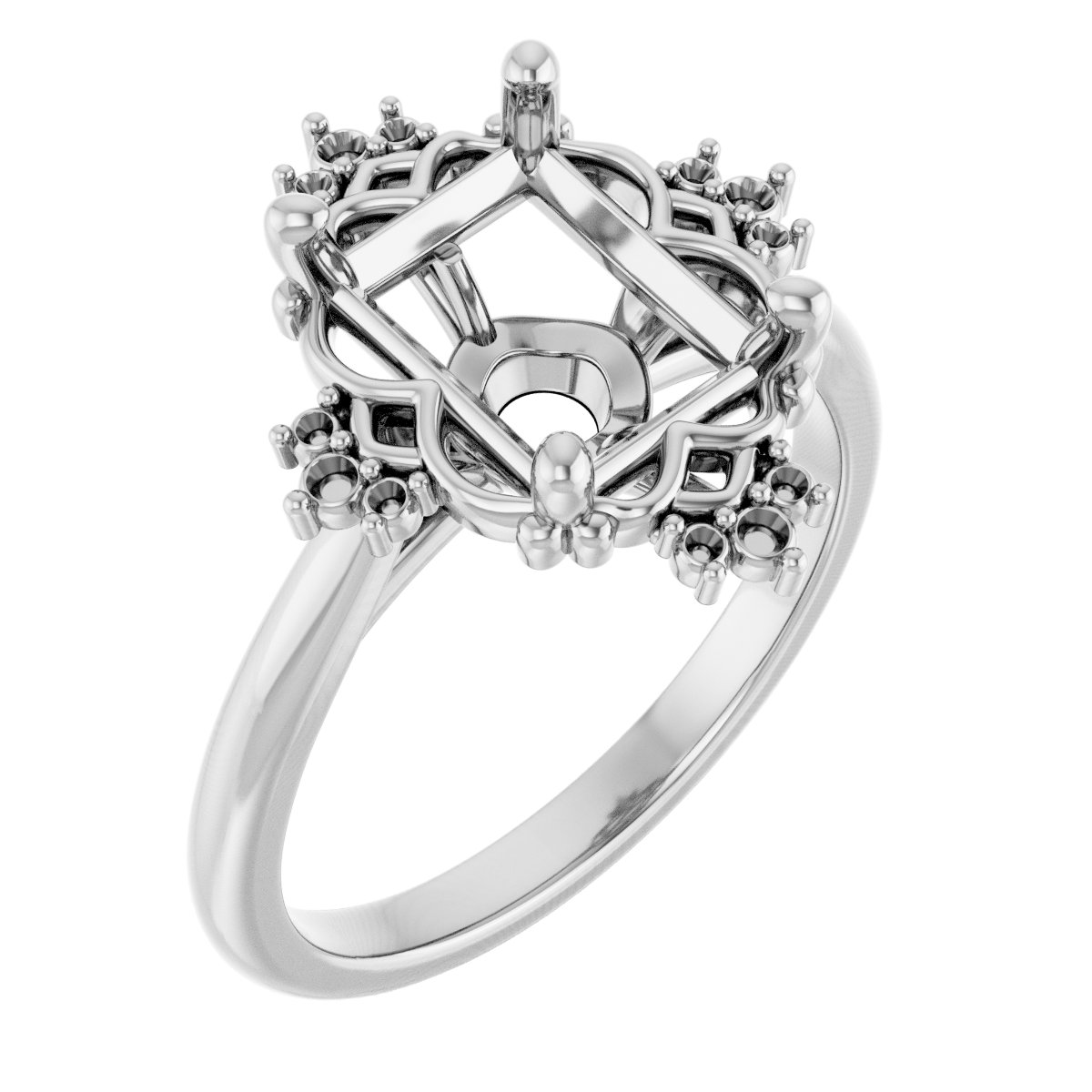 Accented Engagement Ring