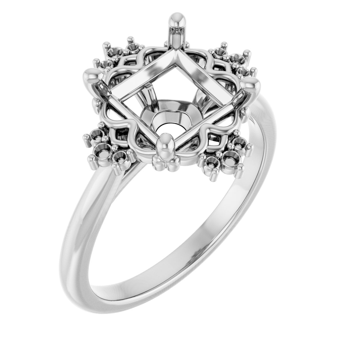 Accented Engagement Ring
