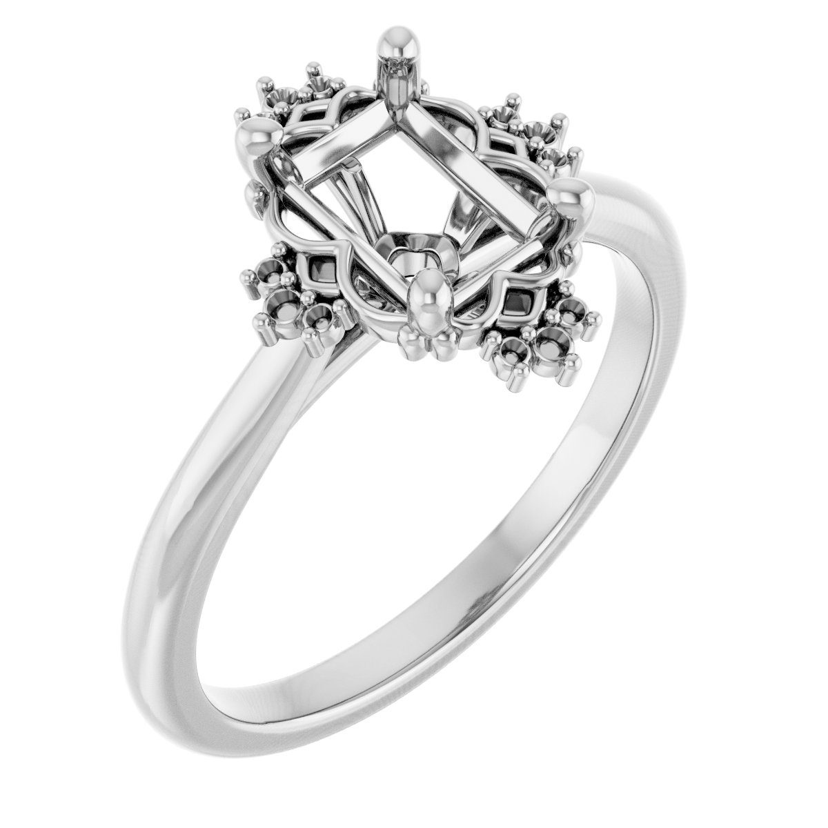 Accented Engagement Ring