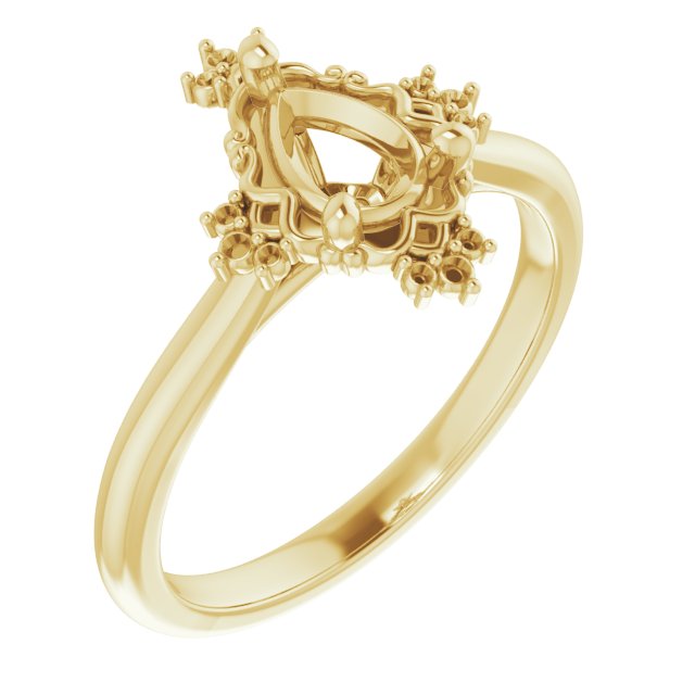 Accented Engagement Ring