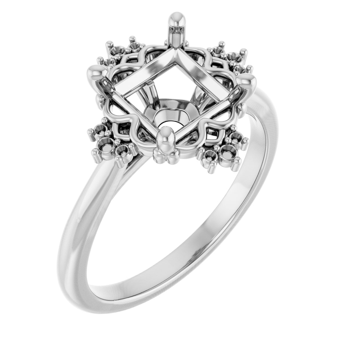Accented Engagement Ring