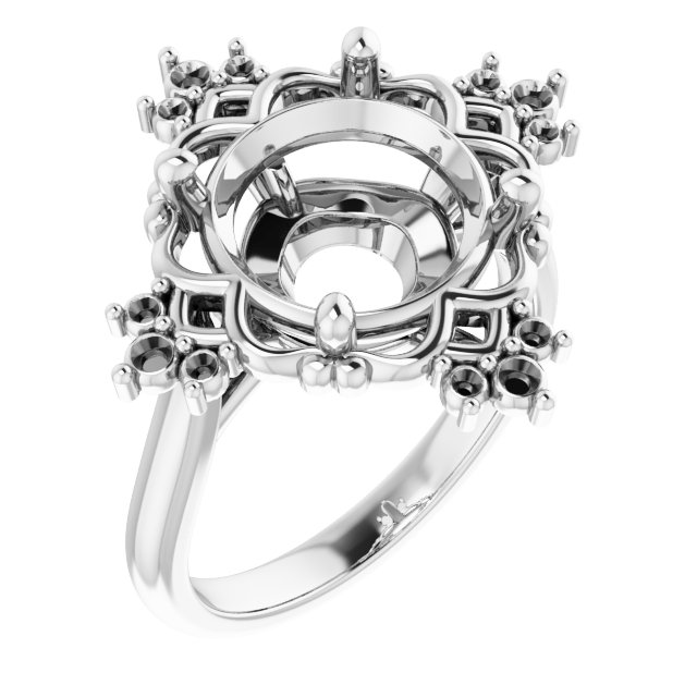 Accented Engagement Ring