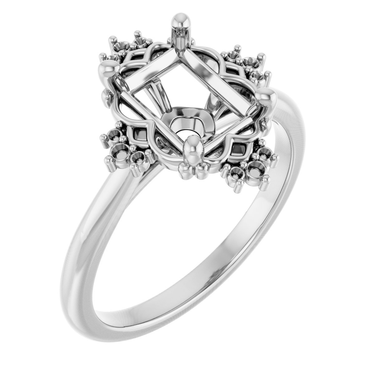 Accented Engagement Ring