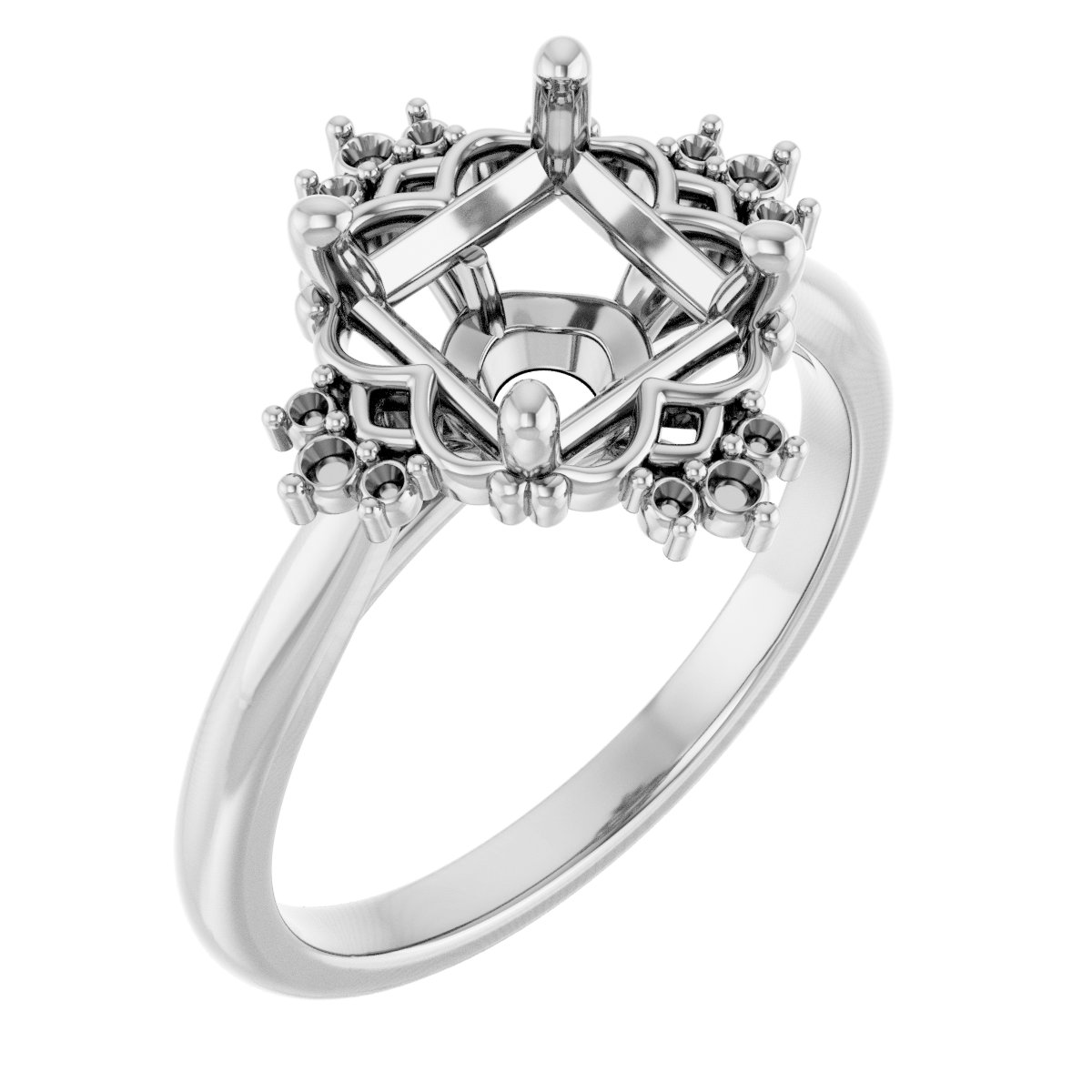Accented Engagement Ring