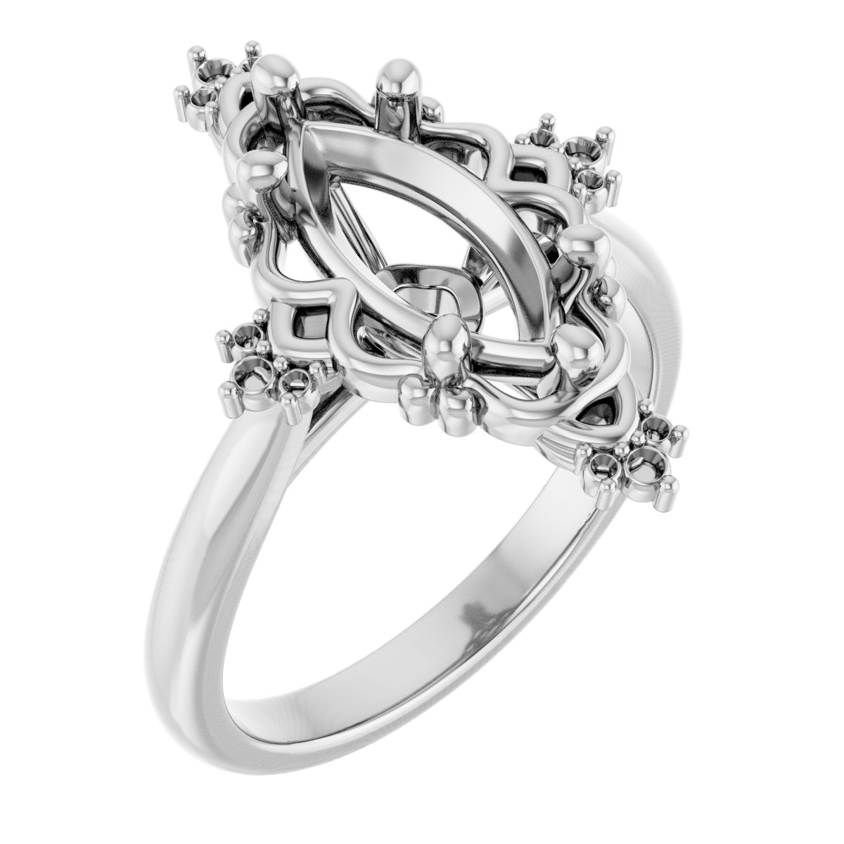 Accented Engagement Ring