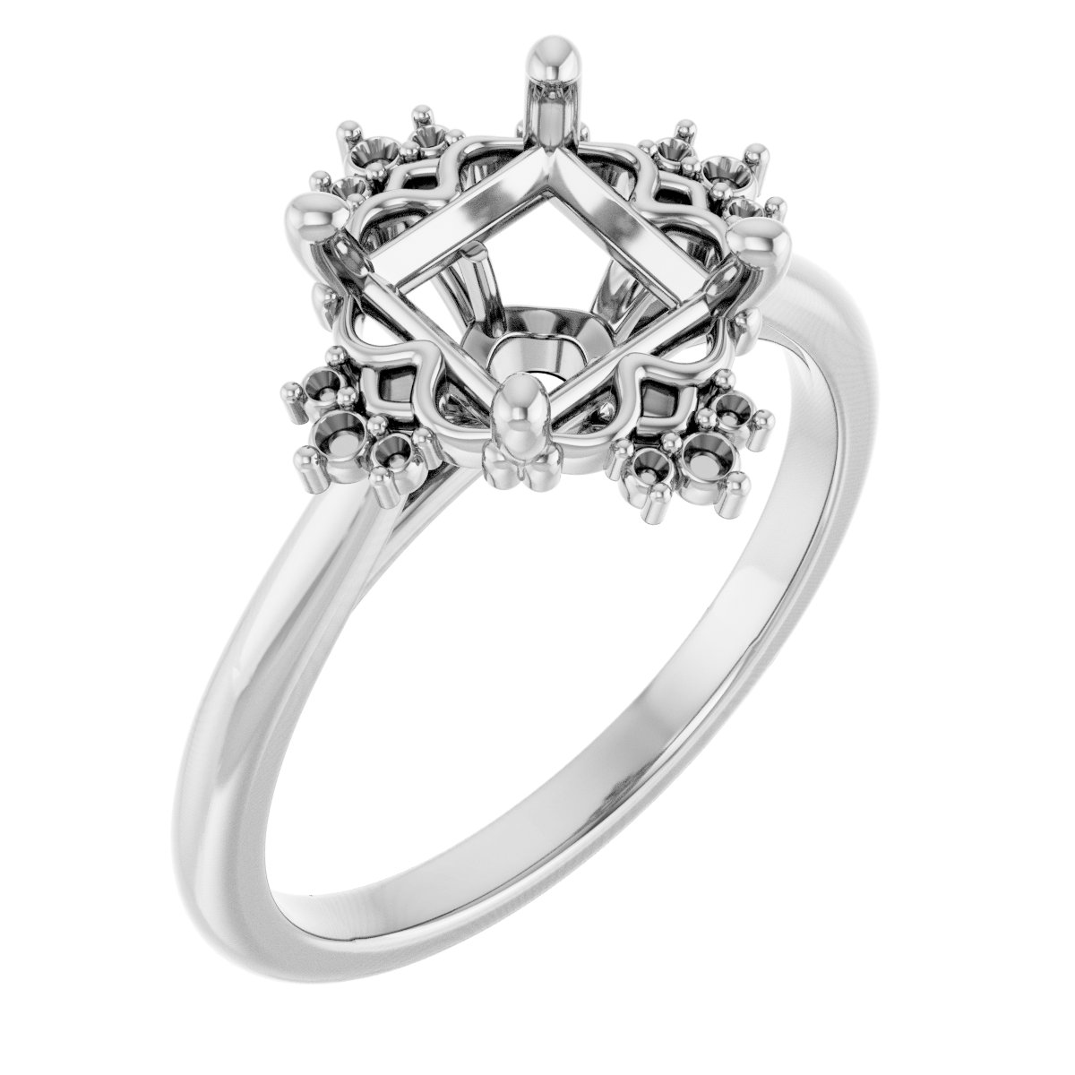 Accented Engagement Ring
