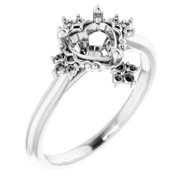 Accented Engagement Ring