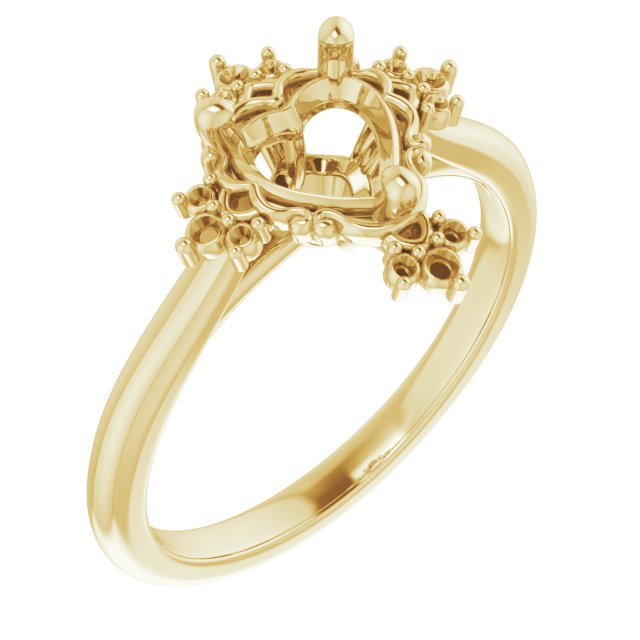 Accented Engagement Ring