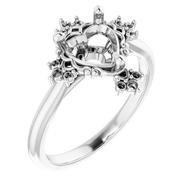 Accented Engagement Ring