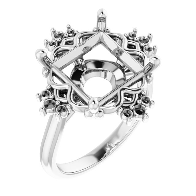 Accented Engagement Ring