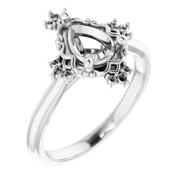 Accented Engagement Ring