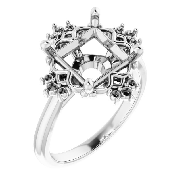 Accented Engagement Ring