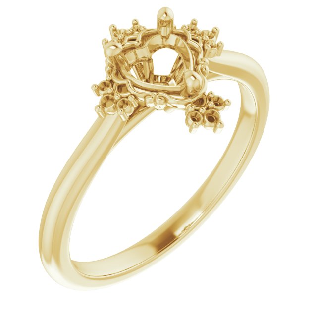 Accented Engagement Ring