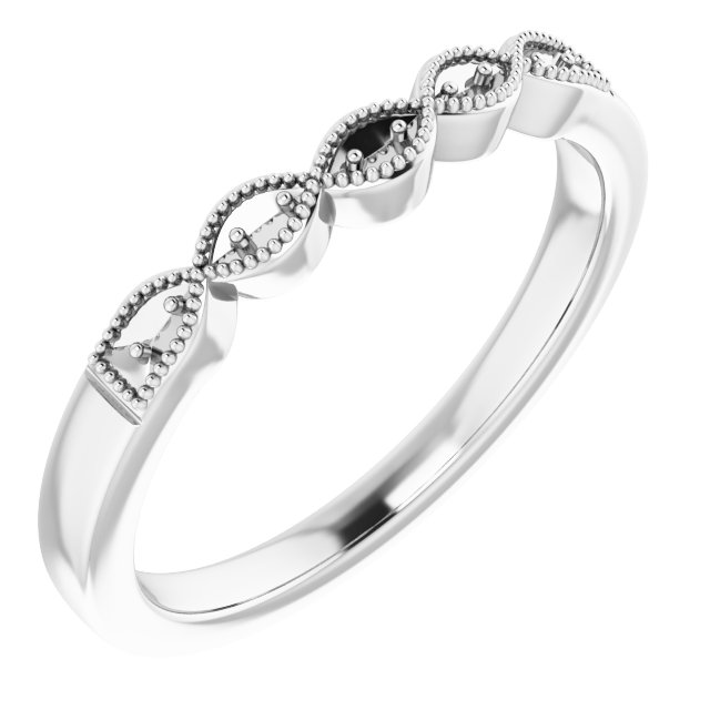Band Mounting for 8x5 mm Pear Ring
