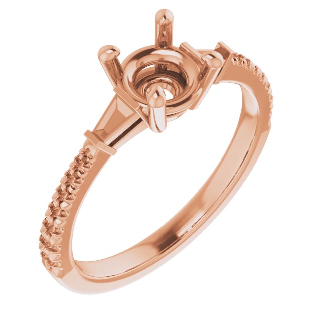 French-Set Accented Engagement Ring or Band