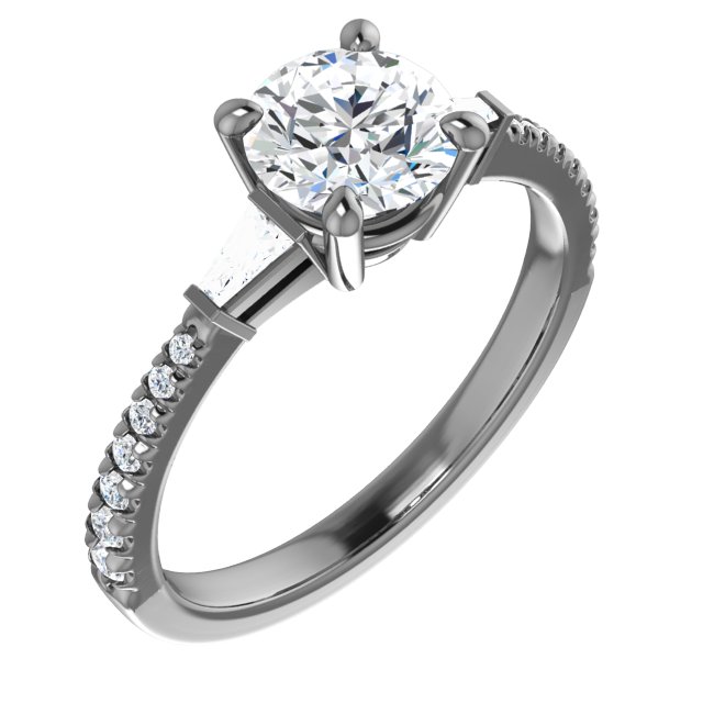 French-Set Engagement Ring or Band